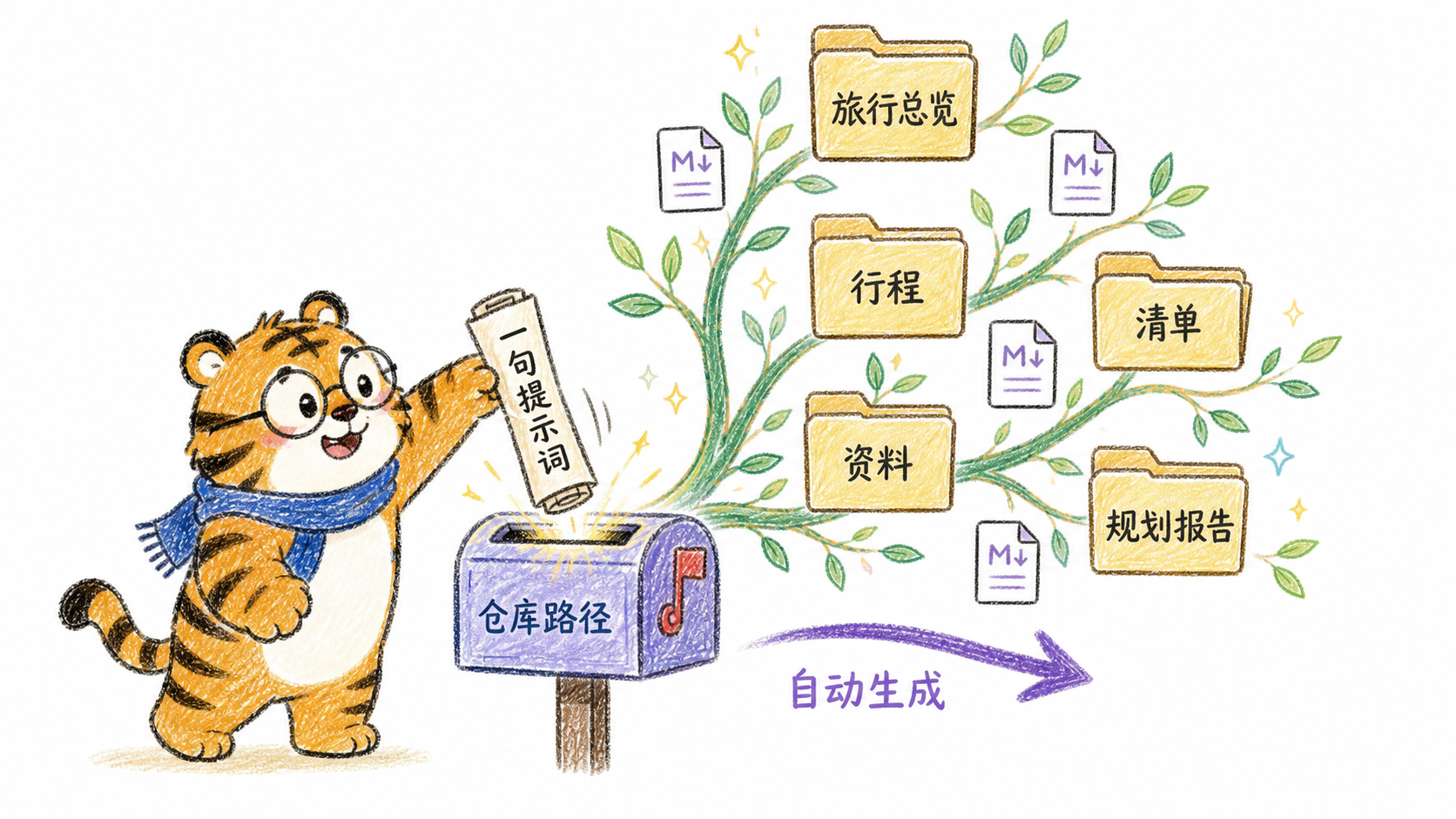 一句提示词生成北京旅行文件